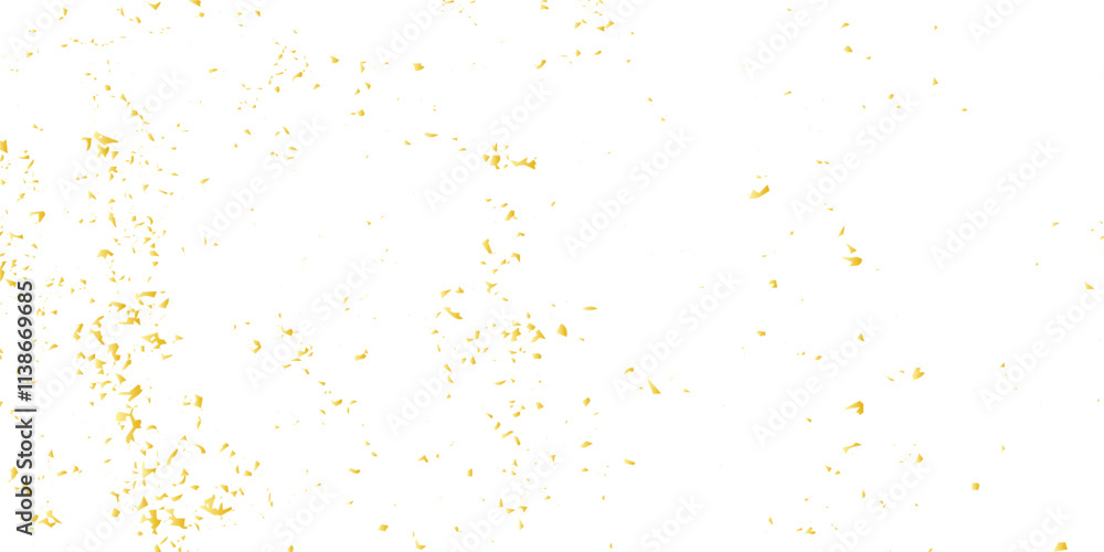 Luxury gold sparkle confetti glitter and zigzag ribbon falling down on transparent background. Vector illustration. Luxury gold sparkle confetti glitter and zigzag ribbon falling down on transparent background. Vector illustration.