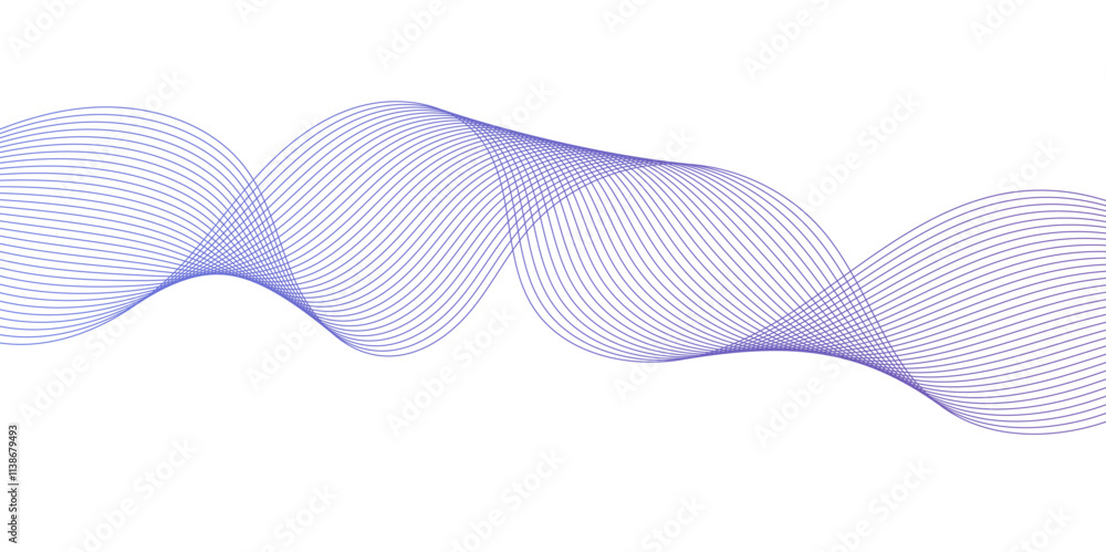 Fototapeta premium Abstract background with Curve line for desktop. Vector abstract colorful flowing wave lines isolated on white layers strokes waves line design vector