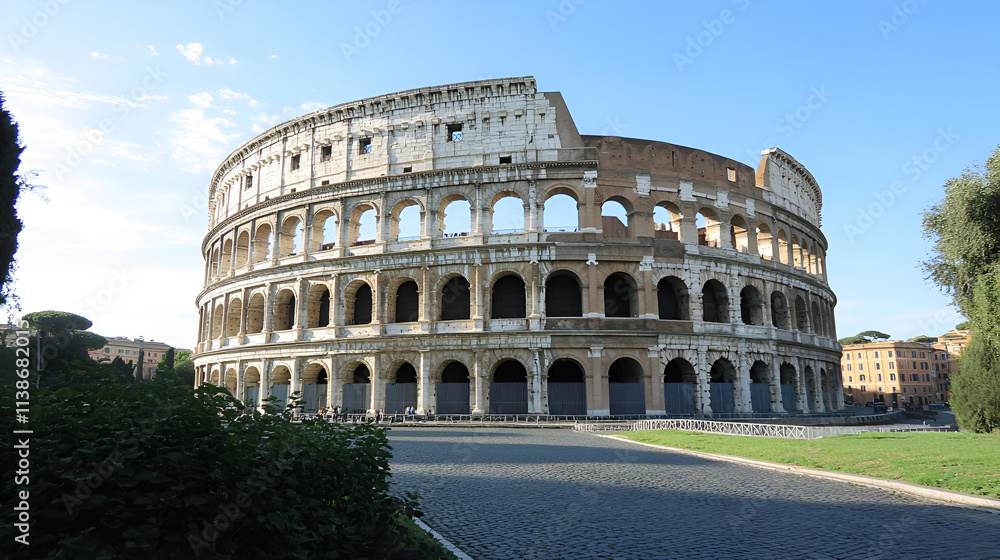 Fototapeta premium Beautiful illustration of the coliseum