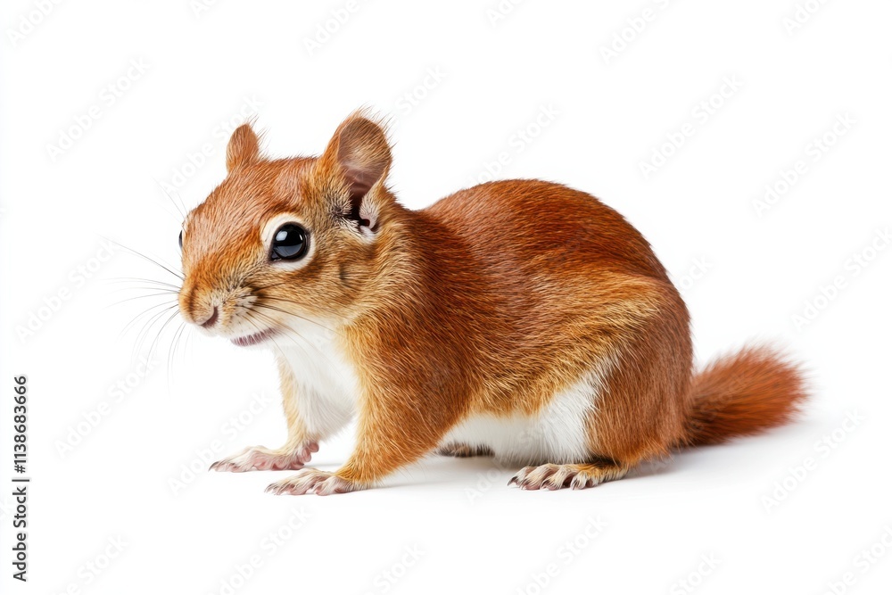 Obraz premium Adorable Red Squirrel Posing