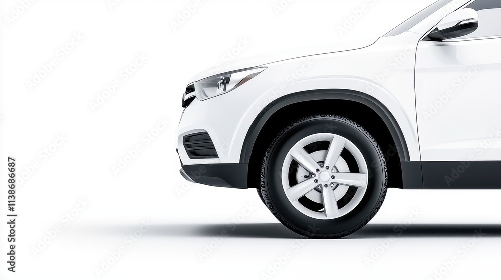 Sleek White SUV with Modern Design and Stylish Features Sleek White SUV with Modern Design and Stylish Features