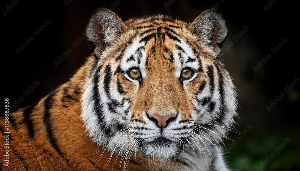 Obraz premium close up view portrait of a siberian tiger