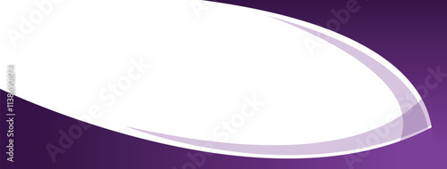 Minimal abstract purple wave banner background vector with geometric shapes, multiply layer, and copy space