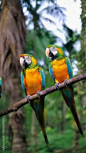 Wallpaper Mural blue and yellow macaw Torontodigital.ca