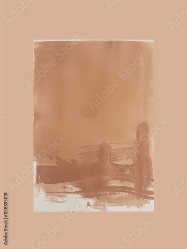 PANTONE 17-1230 Mocha Mousse Nordic Abstract Minimalist Art