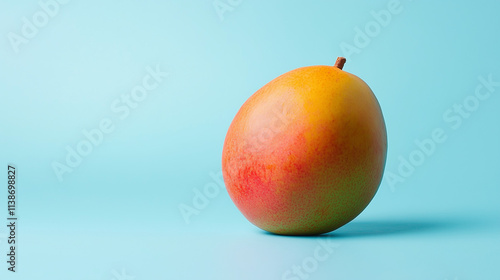 Warm reddish orange mango product photo  
 photo