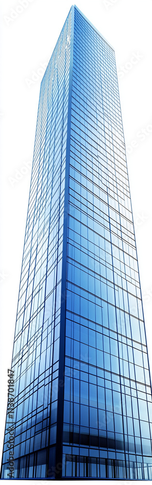 Modern office, skyscraper. On a white isolated background in full length. Modern office, skyscraper. On a white isolated background in full length.