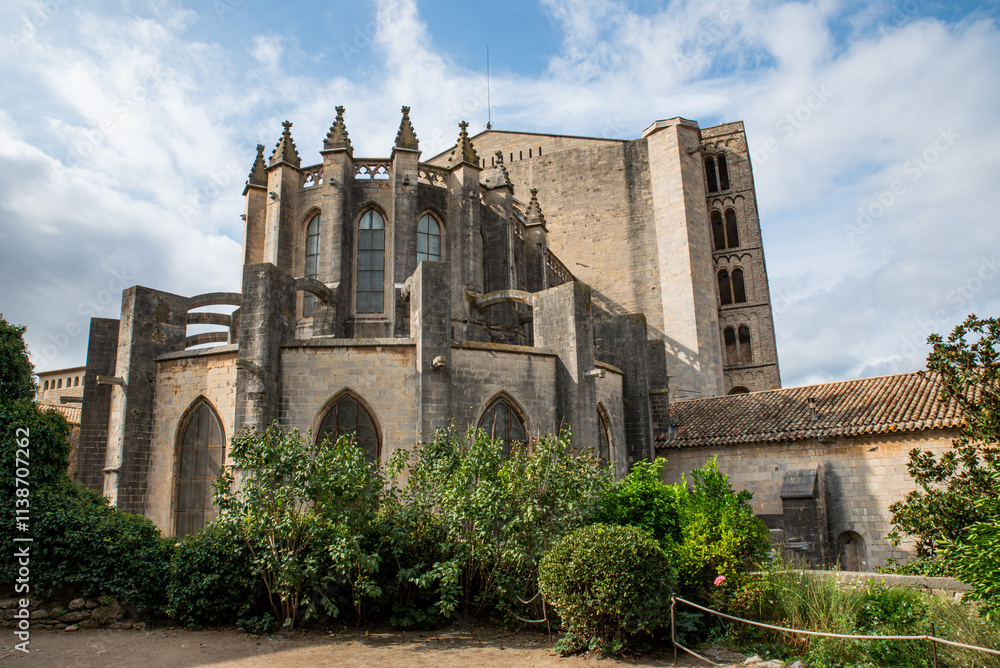 Fototapeta premium Girona Cathedral, Catalonia. Spain.