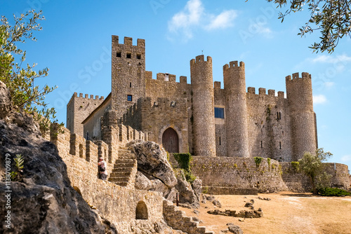 Obidos, Portugal. Europe. Ancient castle / fortress built in 713 photo