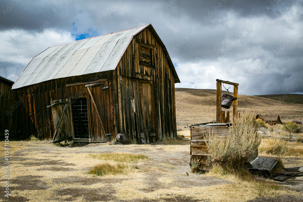 Bodie, California, USA. Old haunted gold rush ghost town. Abandoned buildings Bodie, California, USA. Old haunted gold rush ghost town. Abandoned buildings