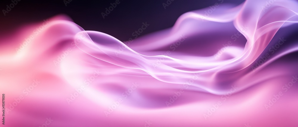 Fototapeta premium Flowing abstract waves digital art vibrant colors studio close-up creative design inspiration