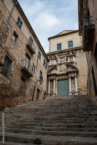 Church of Sant Martí of Girona, Catalonia. Spain.