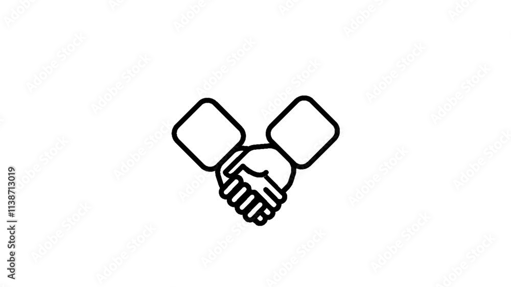 Flat Hand Gesture, Hand Shake Icon, Business agreement handshake or friendly handshake icon for apps and websites, Partnership symbol. Handshake line icon isolated on transparent background.
Flat Hand Gesture, Hand Shake Icon, Business agreement handshake or friendly handshake icon for apps and websites, Partnership symbol. Handshake line icon isolated on transparent background.