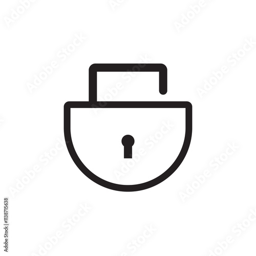 Lock icon vector illustration graphic design