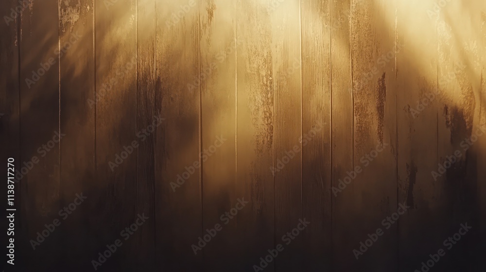 Rustic wooden panel wall with light and shadow patterns. Rustic wooden panel wall with light and shadow patterns.