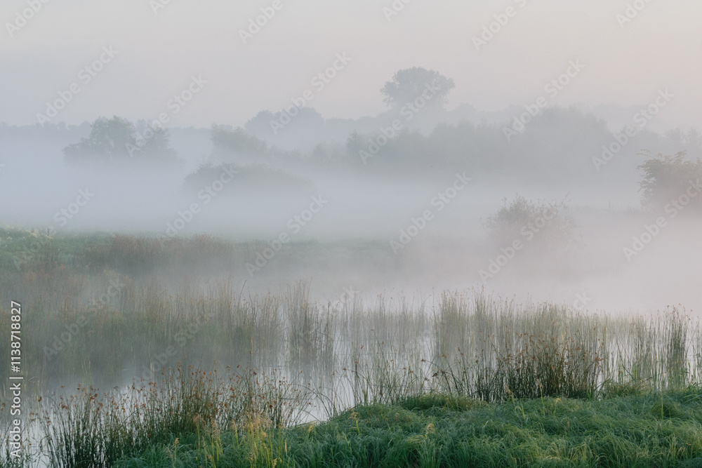 misty morning on the river misty morning on the river