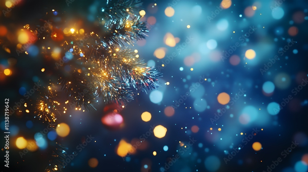 Warm and Festive Christmas Lights Background Warm and Festive Christmas Lights Background