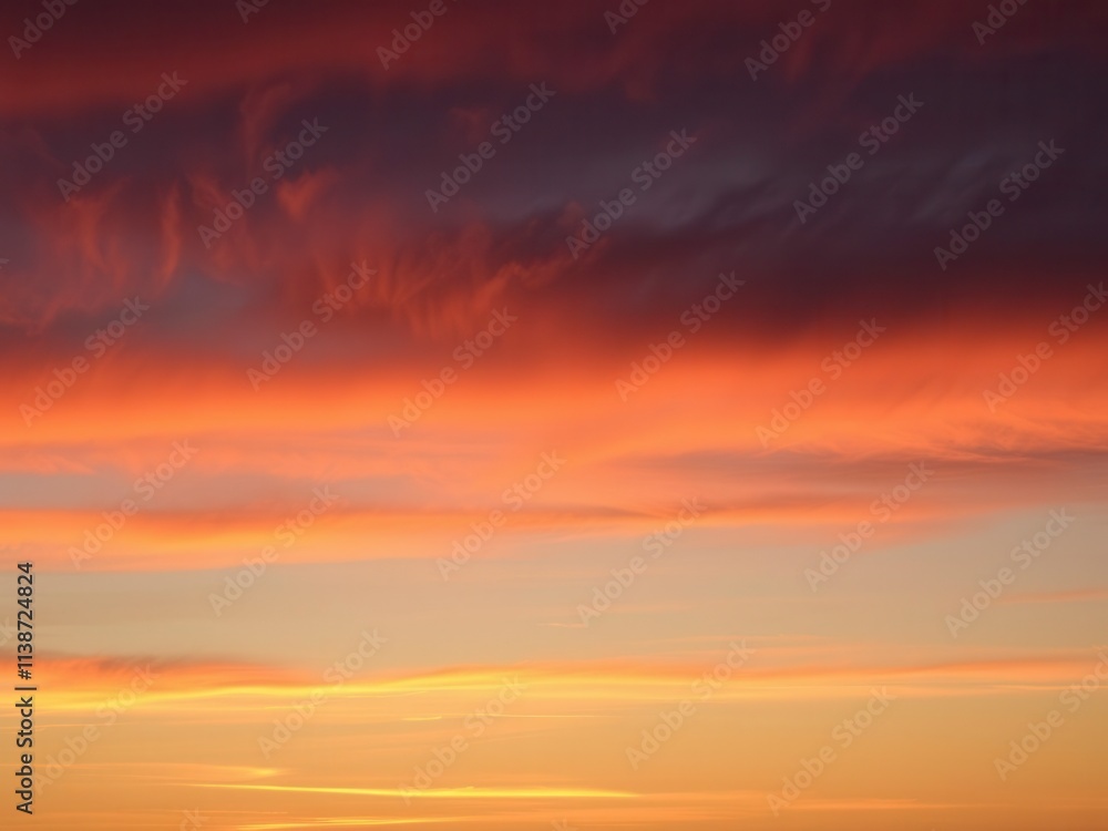 Abstract colorful sky at sunset with dramatic clouds and vibrant hues, beauty, scenery, nature Abstract colorful sky at sunset with dramatic clouds and vibrant hues, beauty, scenery, nature