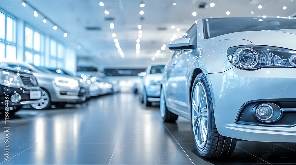 Elegant Luxury Car Showroom with High-End Vehicles and Sleek Modern Design Elegant Luxury Car Showroom with High-End Vehicles and Sleek Modern Design