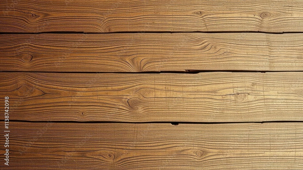 Fototapeta premium Vintage weathered wooden plank backdrop with rustic grains and knots, plank, wood, weathered