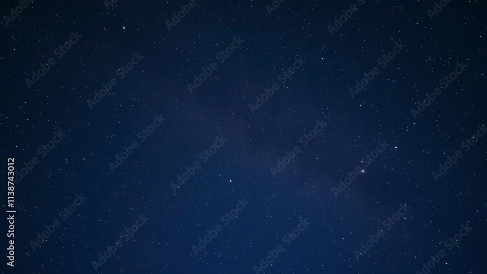 Naklejka premium A captivating starry night sky filled with twinkling stars and distant galaxies, space, beauty of nature, peaceful