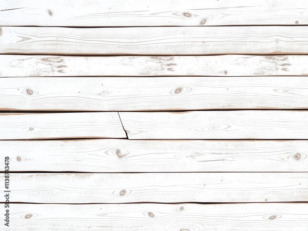 Obraz premium White wooden boards with a weathered texture, perfect for adding a rustic touch to your designs or photoshoots, blank, rustic