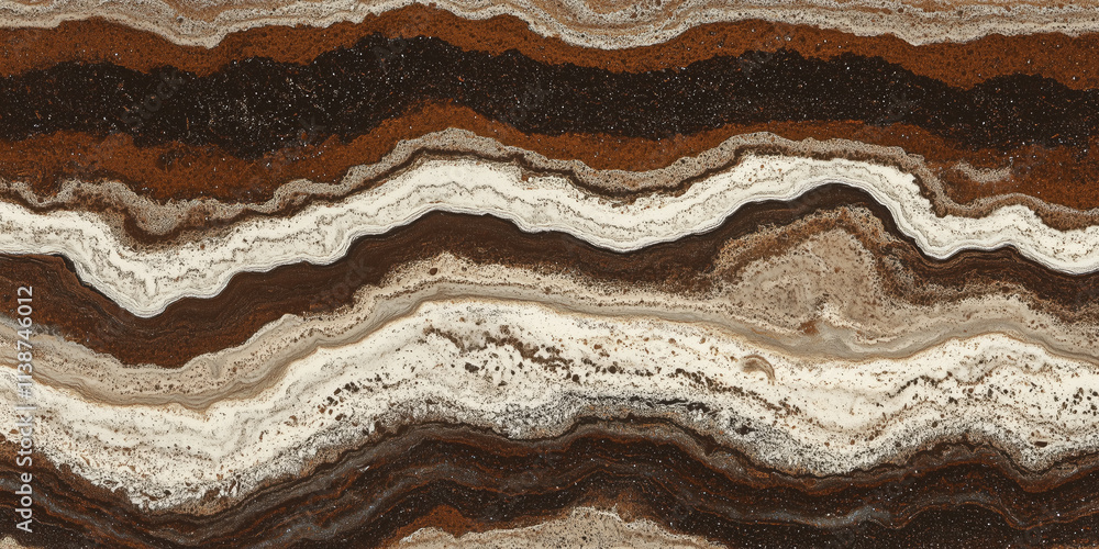 Obraz premium Realistic Brown Stone Cut Texture