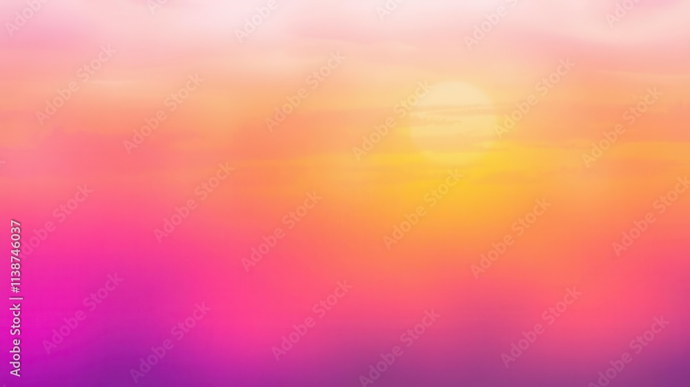 Colorful abstract sky during sunset with vivid hues of orange, pink, and purple blending together seamlessly, background, bright, dreamy Colorful abstract sky during sunset with vivid hues of orange, pink, and purple blending together seamlessly, background, bright, dreamy