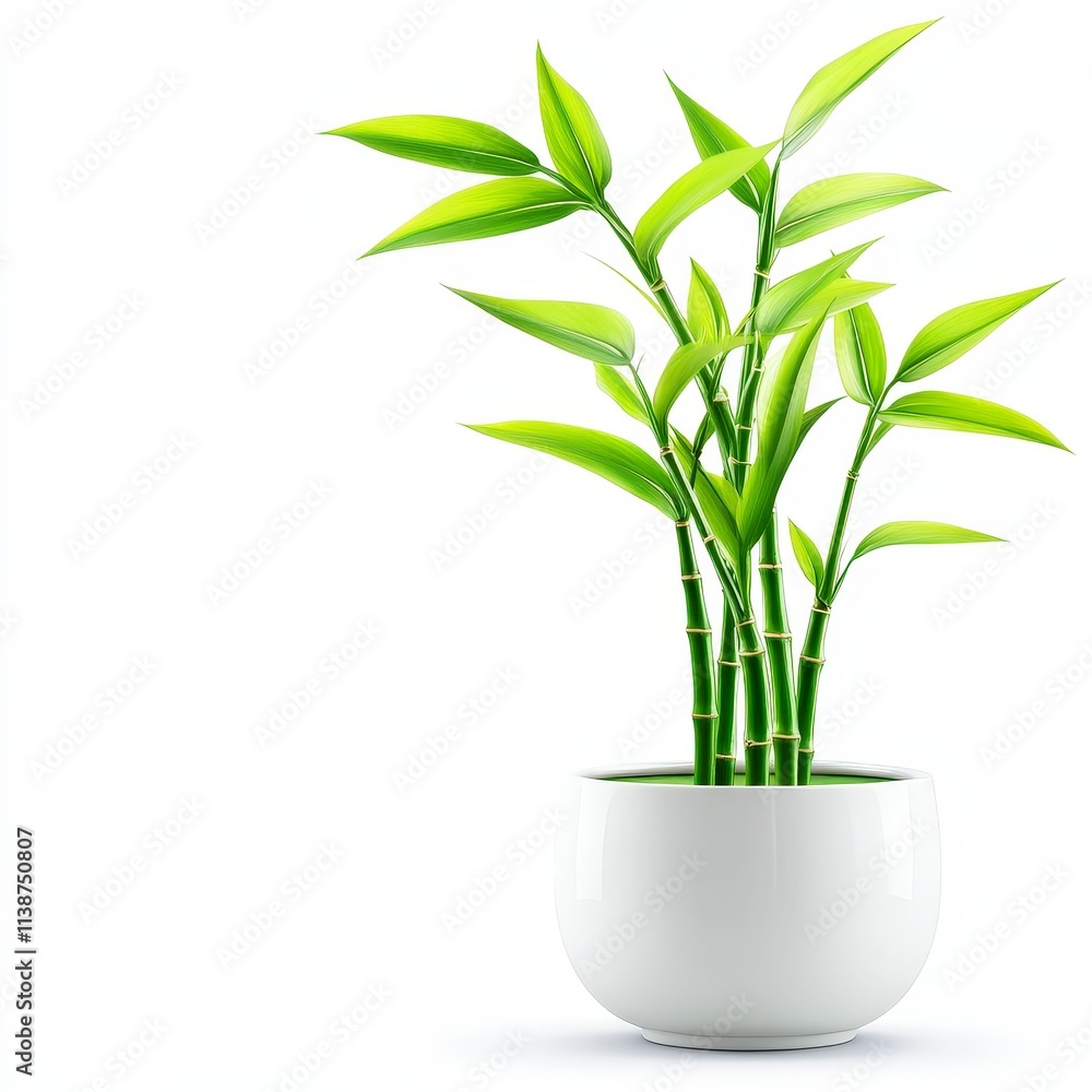 Celebrating chinese new year with fresh bamboo plants in a minimalist indoor environment Celebrating chinese new year with fresh bamboo plants in a minimalist indoor environment