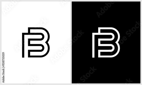 logo intial letter BF1.eps photo