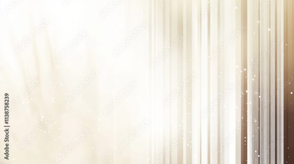 Obraz premium Scientific technical light background with harmonious lines and dots that stretch from left to right, banner look, background, wallpaper, Generative AI