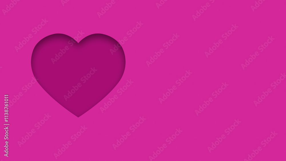 Pink textured canvas background with heart shape cutout Pink textured canvas background with heart shape cutout