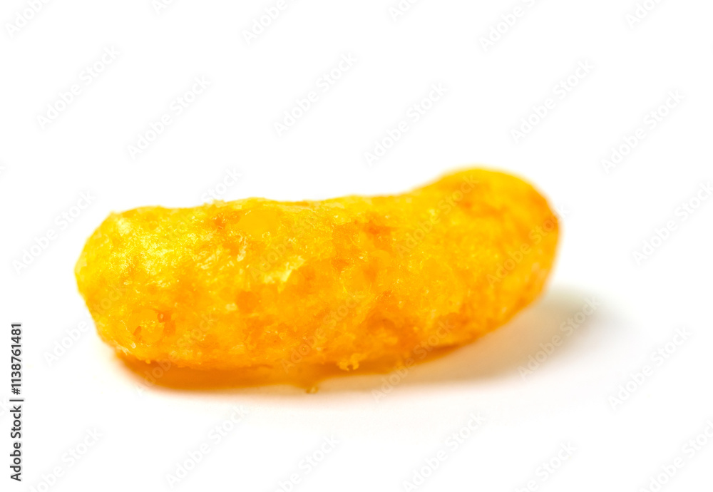 Erdnussflips in einer Nahaufnahme Erdnussflips in einer Nahaufnahme