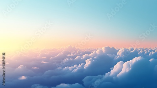 Stunning Vibrant Cloudscape Pink Orange Blue Sunset Sky Scene photo