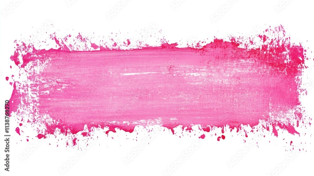 Obraz premium Charming Pink Framed Grunge Background with Gentle White Light and Artistic Watercolor Touch
