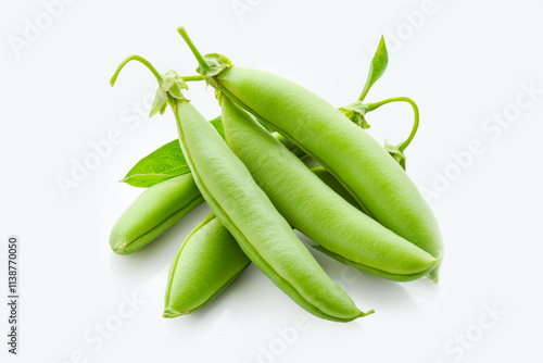 Green Beans , isolated on a white background