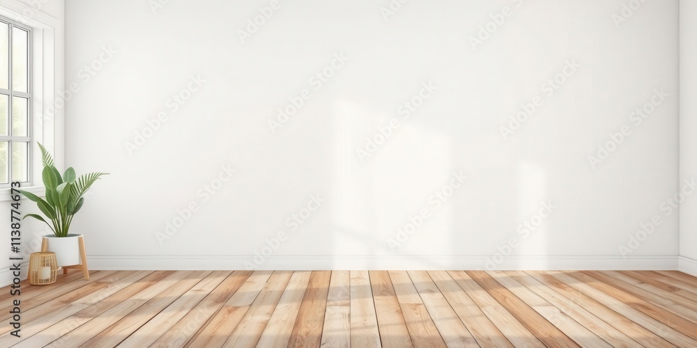 A simple wooden frame mockup placed on a rustic wooden floor, blank, realistic A simple wooden frame mockup placed on a rustic wooden floor, blank, realistic