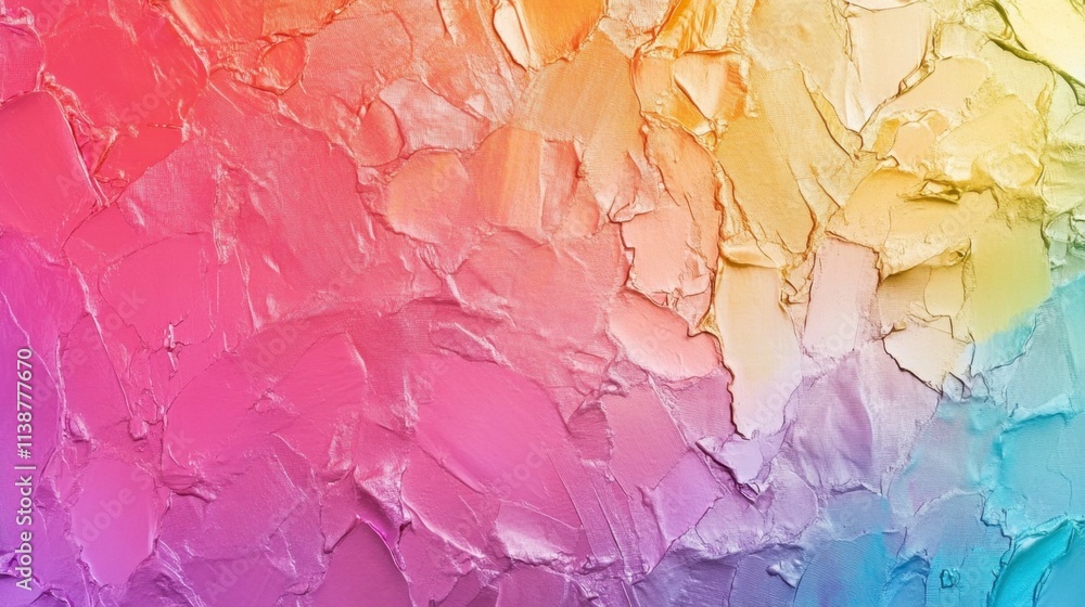 Rainbow Ombre Impasto Texture Background Rainbow Ombre Impasto Texture Background