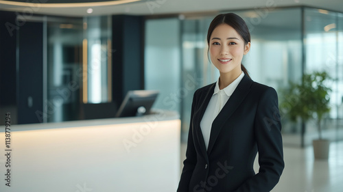 Wallpaper Mural 高層オフィスビルの受付女性 Torontodigital.ca