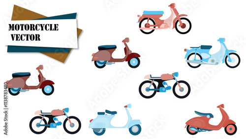 motor cycle vector