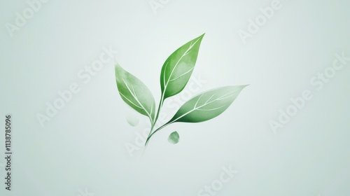 Eco-Friendly Logo Design with Green Colors photo