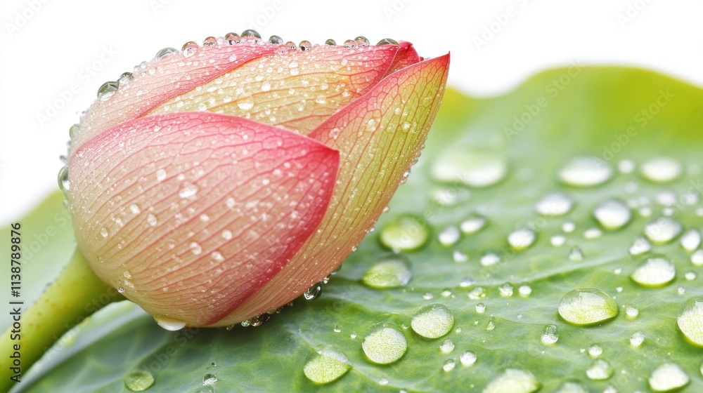 Tranquil Lotus Flower with Water Droplets Tranquil Lotus Flower with Water Droplets