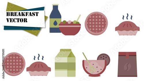 breakfast vector