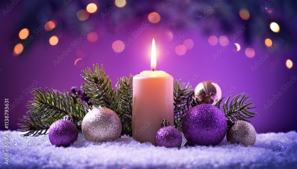 beautiful candle on christmas background with fir tree branches, garland and beautiful bokeh beautiful candle on christmas background with fir tree branches, garland and beautiful bokeh
