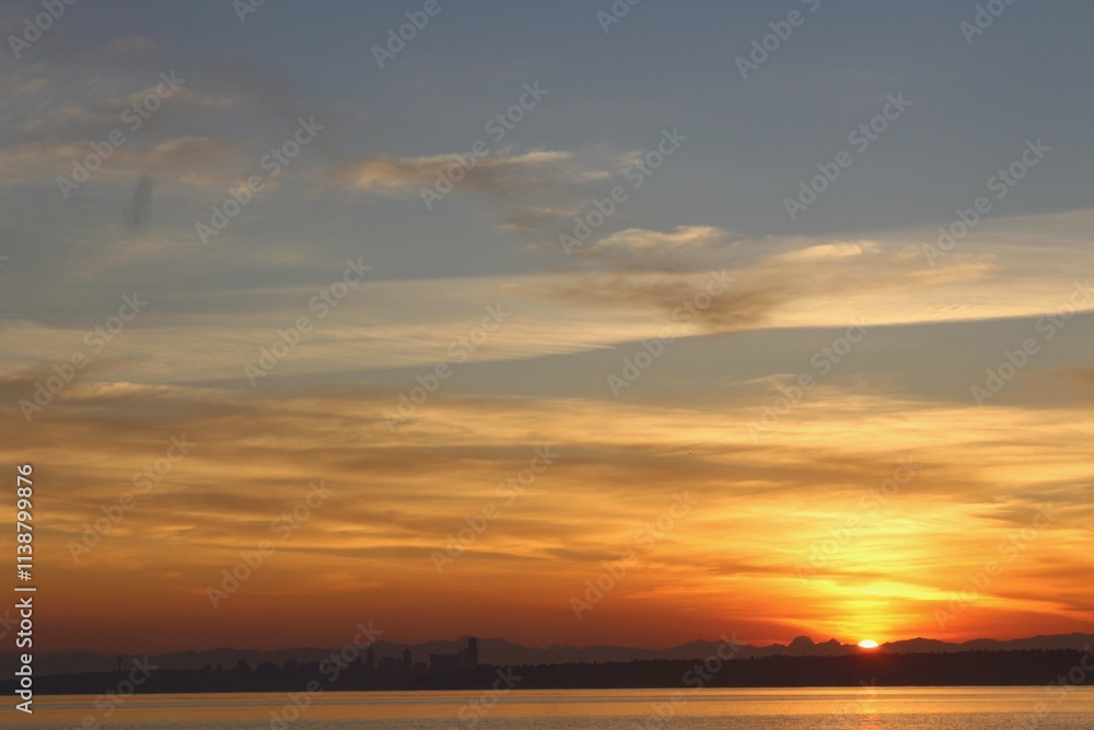 Obraz premium sunset at the beach