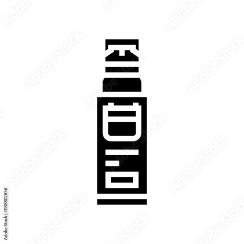 anti aging cream men cosmetic glyph icon vector. anti aging cream men cosmetic sign. isolated symbol illustration