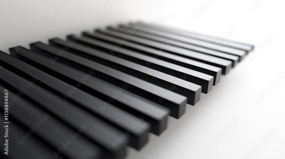 Fototapeta premium Modern Black Parallel Lines Abstract Background Texture Design