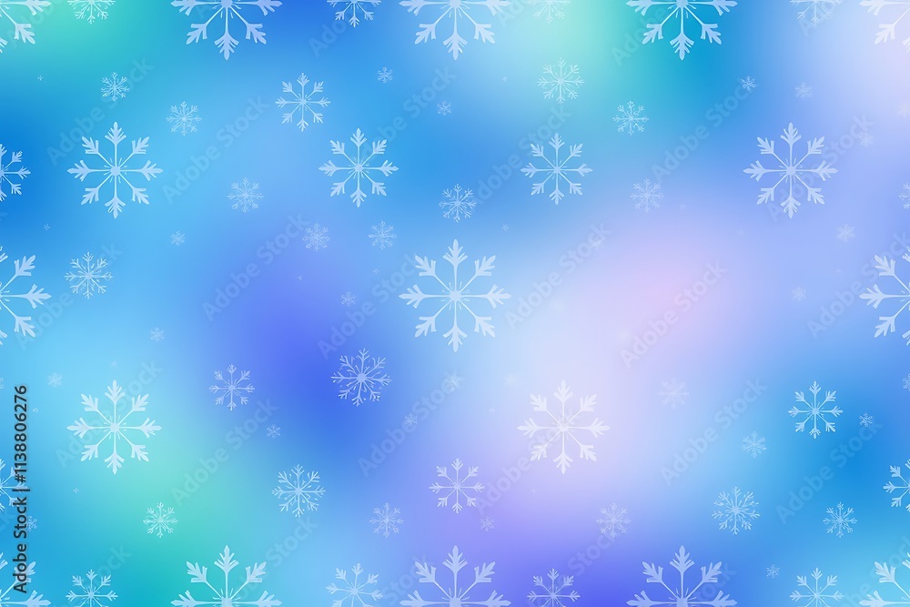 Winter Wonderland: A seamless pattern of delicate snowflakes dances across a soft, ethereal blue and purple gradient. This enchanting design evokes the tranquility and beauty of a winter wonderland. Winter Wonderland: A seamless pattern of delicate snowflakes dances across a soft, ethereal blue and purple gradient. This enchanting design evokes the tranquility and beauty of a winter wonderland.