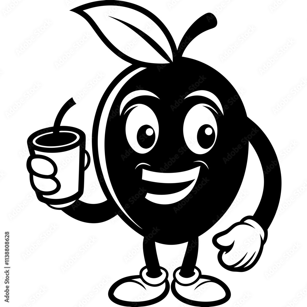 Obraz premium Mascot Logo of Mango with Coffee Cup, Glasses, Book, Angry, Gaming, Paint, Boxing Gloves, Vector Art, Mango mascot logos in vibrant vector art: coffee, books, gaming, boxing, and more creative themes.