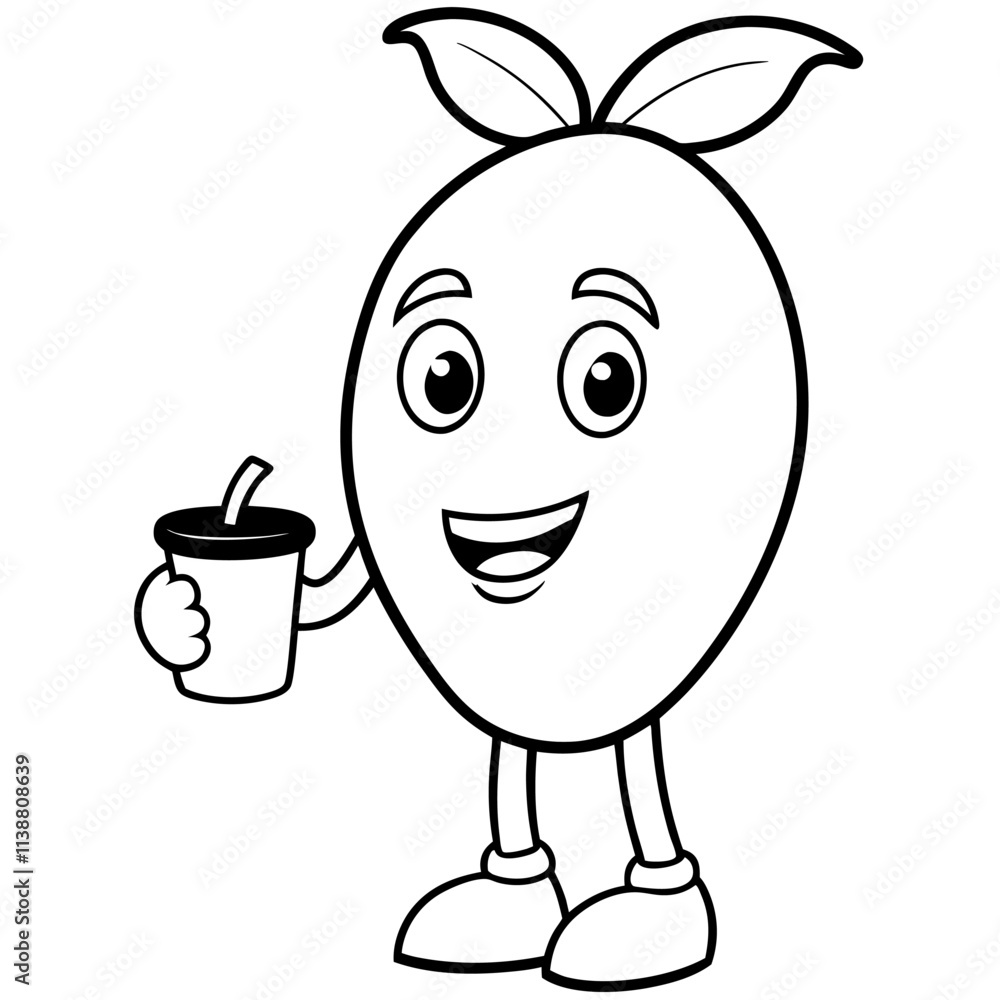 Mascot Logo of Mango with Coffee Cup, Glasses, Book, Angry, Gaming, Paint, Boxing Gloves, Vector Art, Mango mascot logos in vibrant vector art: coffee, books, gaming, boxing, and more creative themes.